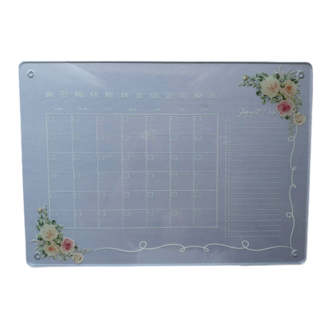 Reusable Acrylic Wall Calendar Dry Erase Board for Notes,Tasks