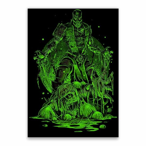 Mortal Kombat Green Poster - A1