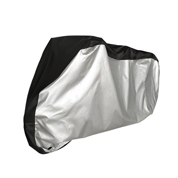Oxford Fabric Outdoor Waterproof Bicycle Rain Cover with Lock Hole - Black