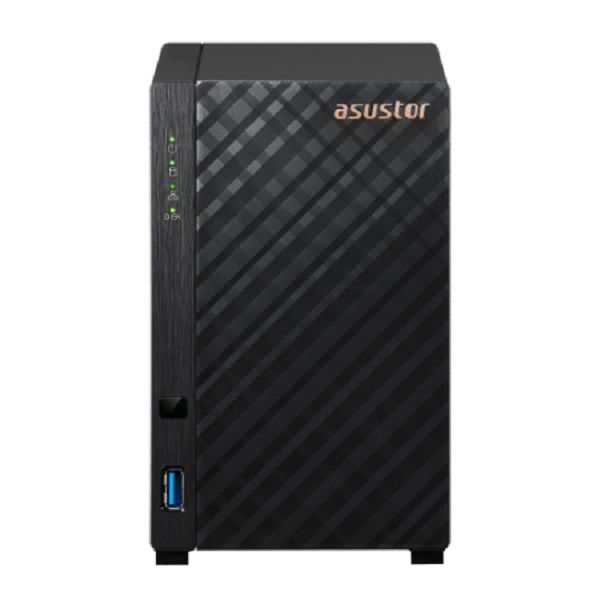 ASUSTOR AS1102T 2 Bay Tower NAS Realtek RTD1296 Quad-Core 1.4 GHz 1GB DDR4
