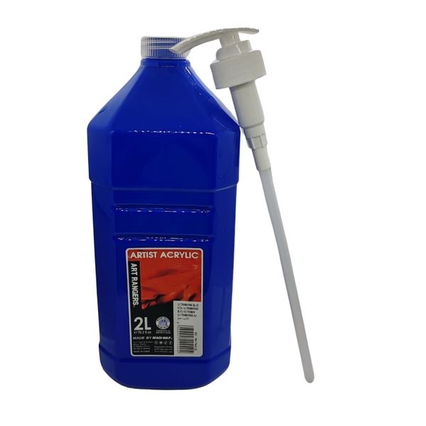 Art Ranger Artist Acrylic 2Lt with Pump - Ultramarine Blue