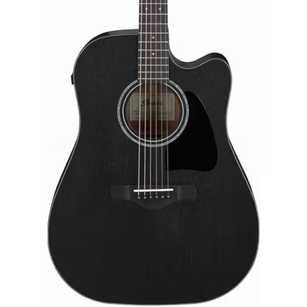 Ibanez AW1040CEWK Acoustic-Electric Guitar - Open Pore Weathered Black