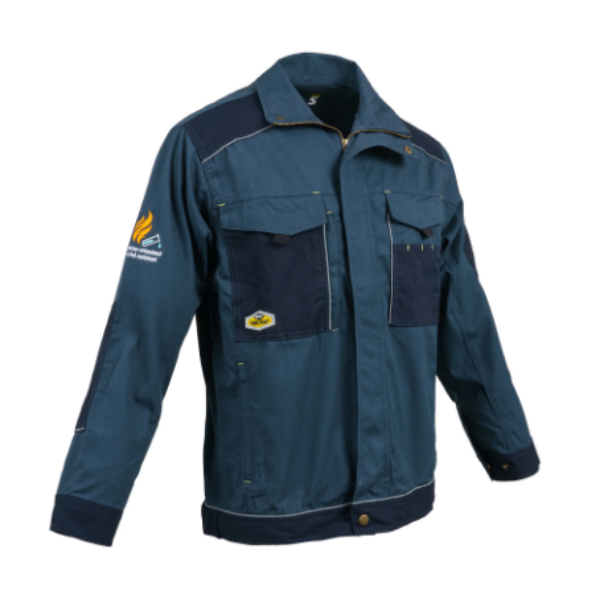 Rebel Tech Gear Acid Flame Jacket Airforce Blue - S