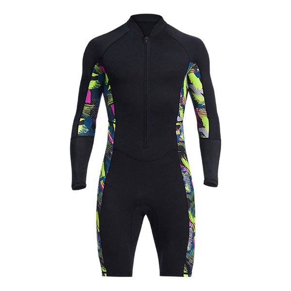 Men 1.5mm Wetsuit Shorty Shorts Front Zip for Cold Water Surfing Adults