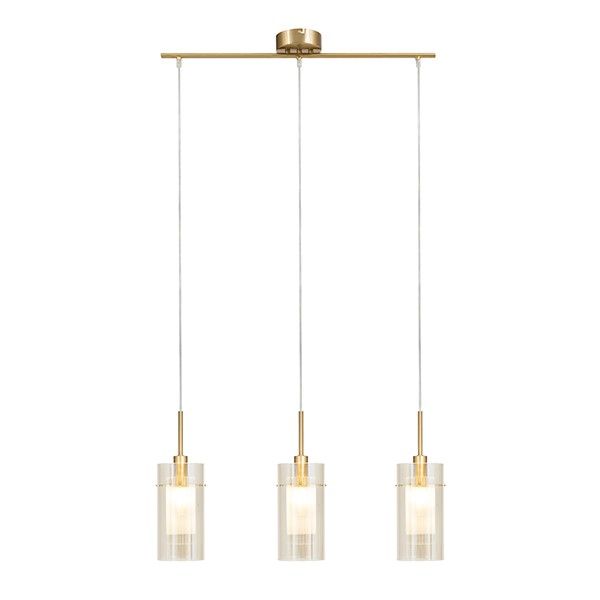 The Lighting Warehouse - Pendant Duo 3 Light Champagne