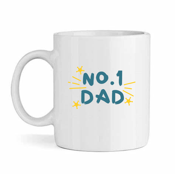 No.1 Dad v3 - Father's Day-Valentines-Birthday-Christmas Pack Mug