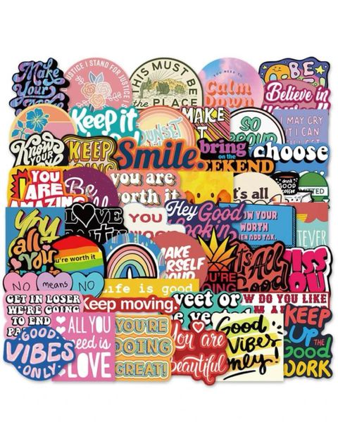 50 Piece Graphic Stickers