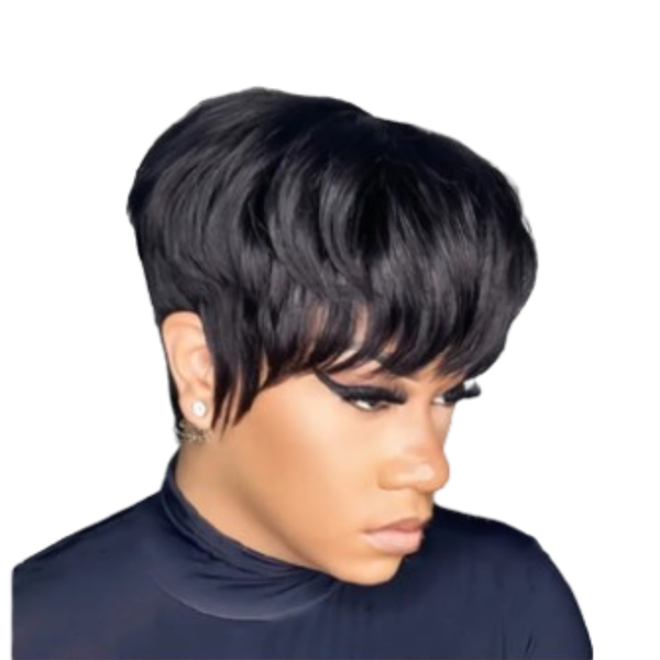Brazilian Hair Pixie Wig.