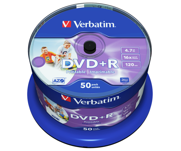 Verbatim Dvd+r Printable 16x 50sp