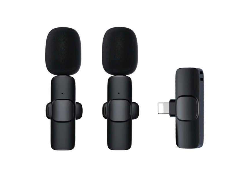Wireless Lavalier Microphone - Compatible with iPhone/iPad- LDF4