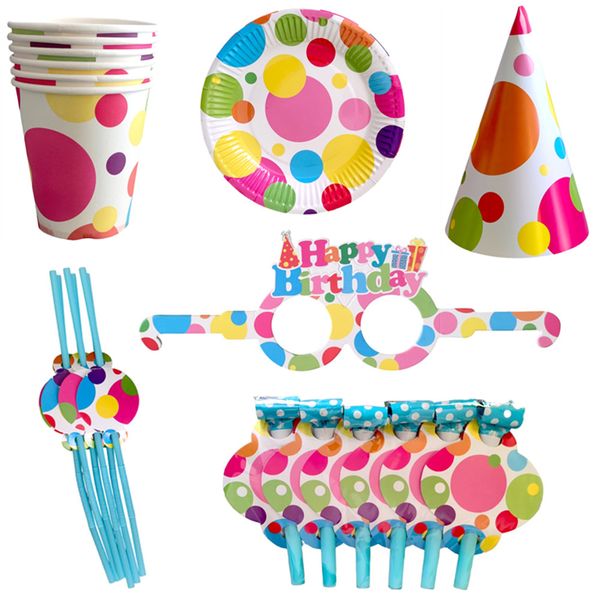 36 Pieces Happy Birthday Party DIY Decoration Table Decor Table Setting B