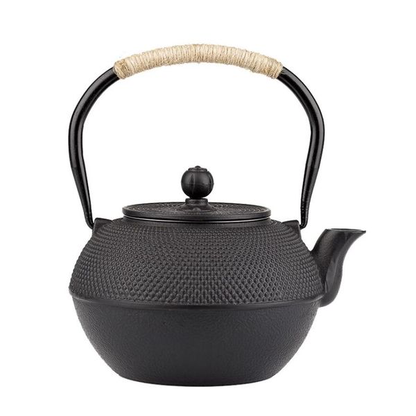 Japanese Cast Iron Teapot Traditional Textured Durable Tea Pot