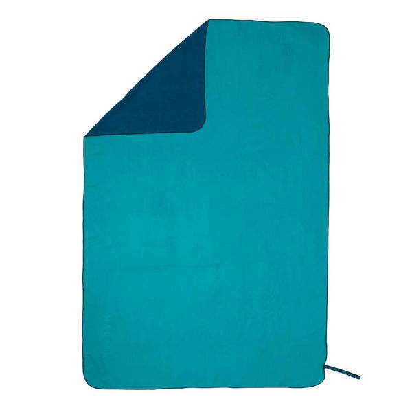 Nabaiji Microfibre Towel / Ultra Compact Double-Sided Size Xl - Blue/Green