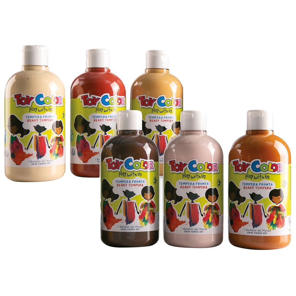 Toy Color Superwashable Tempera Paint: 6 x 500ml Bottles | Shop Today ...