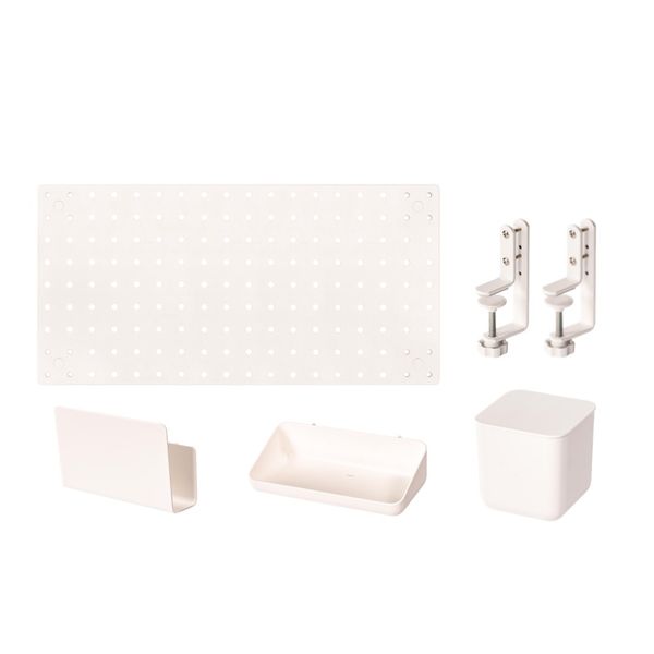 Deli Pegboard Bracket 54x27cm 5 PCS Set White