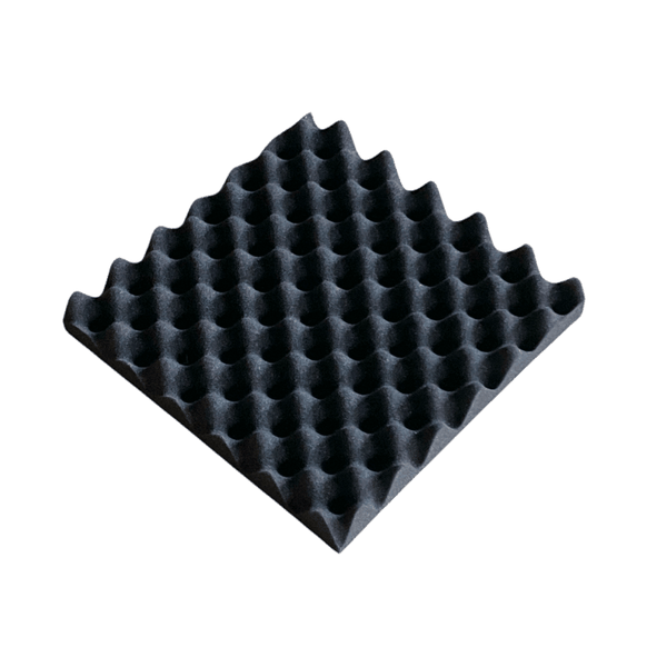 Egg crate (Convolute) - Acoustic Foam Panel - Black