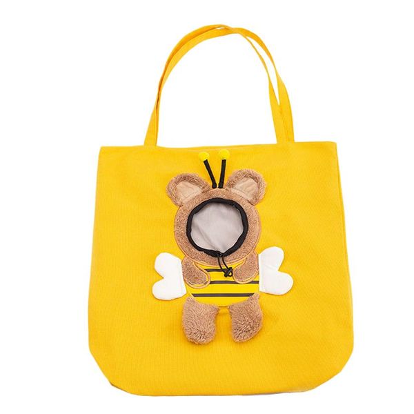 Go out canvas cute fun can be exposed small pet shoulder bag