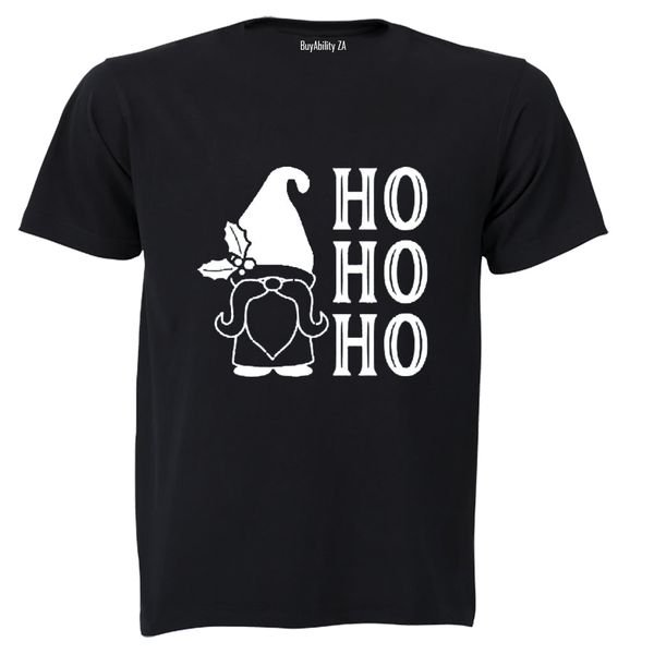 Christmas Gnome - Ho Ho - Adults - T-Shirt