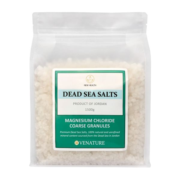 Dead Sea Salts - Magnesium Chloride Bath Salts - Coarse Granules - 1500g