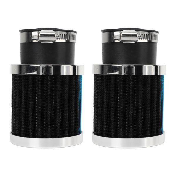 Air Filter for Motorcycle 2Pieces Clamp on High Flow Round Tapered Cone