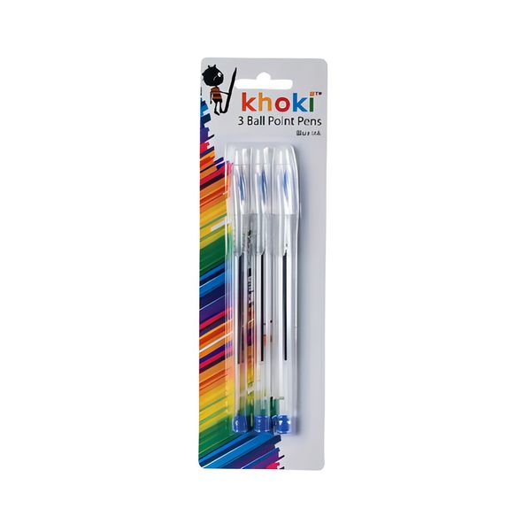 Pen Ball Point 3piece Blue