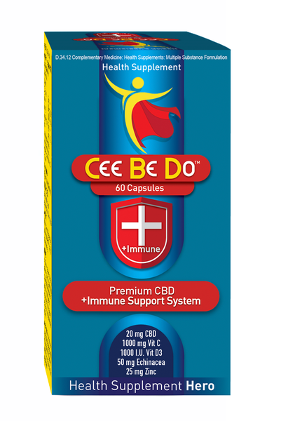 CBD + Immune Support 60's Capsules