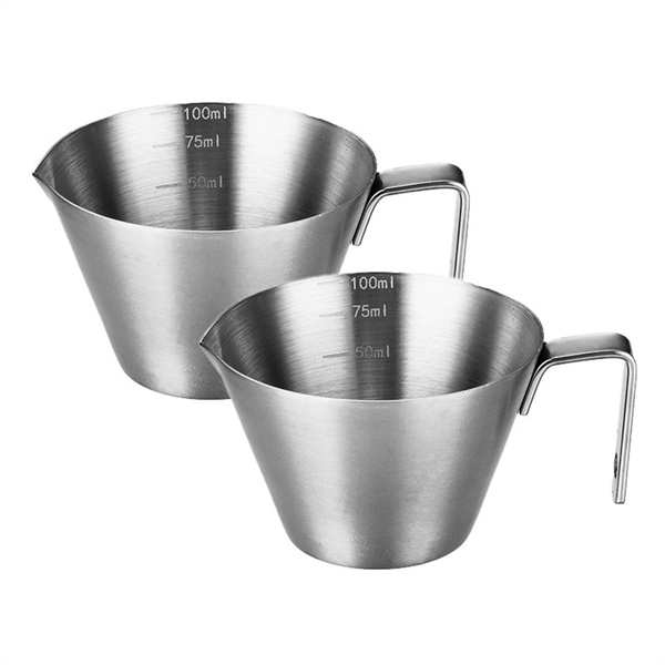Espresso Cup with Handle, Stainless Steel Espresso Accessories, Spout Metal