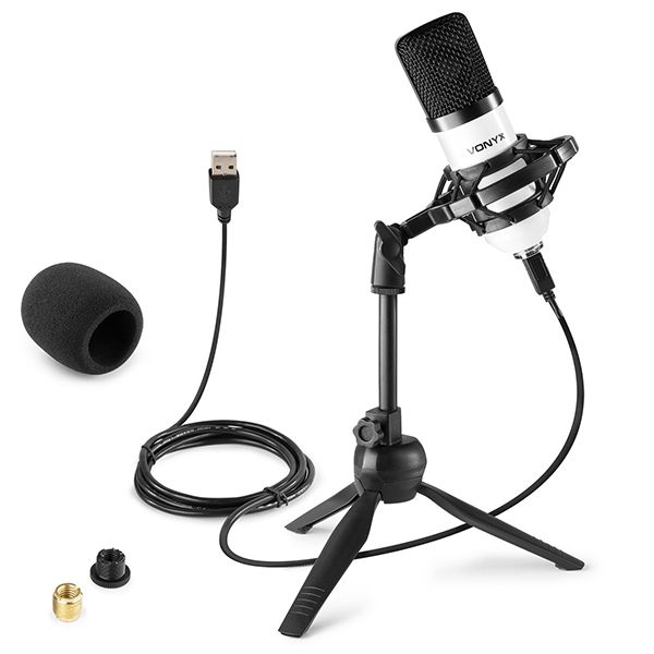 Vonyx CM300W Studio USB Microphone Set - Complete Kit