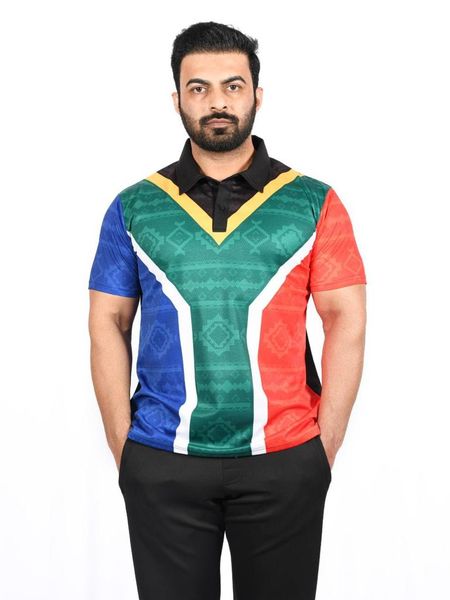 Golfer T-Shirt South African Flag Sublimation