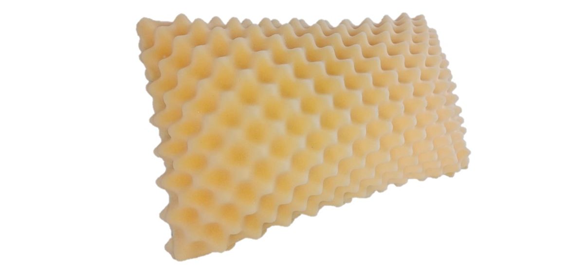 SOFT Convoluted Foam Pillow with Gel Memory Foam Filler Silverlining