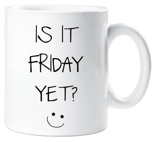 Is It Friday Yet Funny Office Work Colleague Coffee Gift Mug