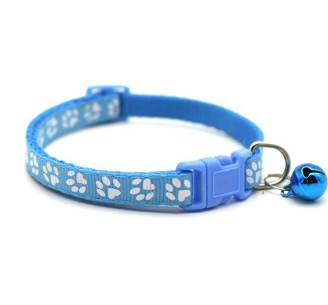 Cat Collar with Bell Black Adjustable 18-32cm