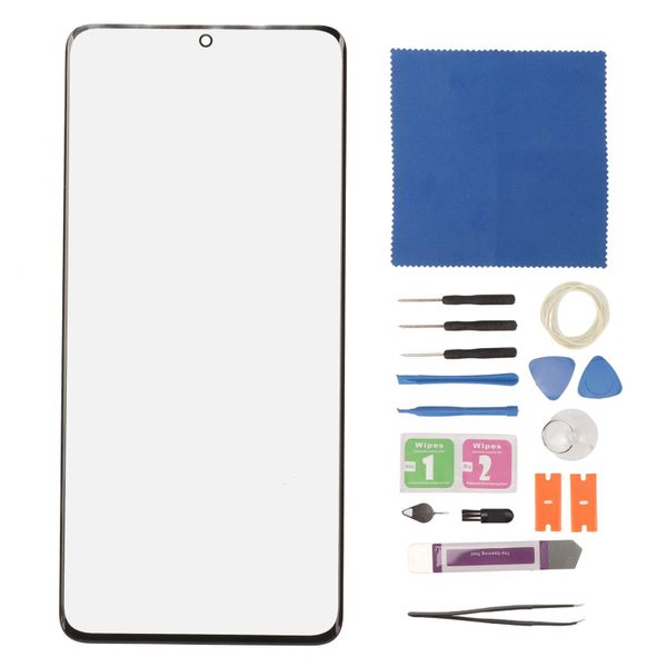 S21 Ultra Front Glass Black Kit