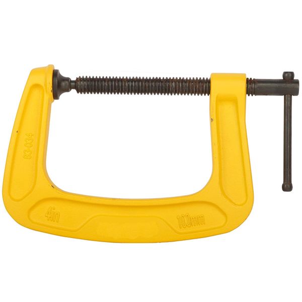 FI- Heavy-Duty, G-Clamp Yellow/Black : Size 100mm (4")