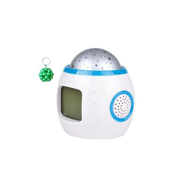 Starry Projection Alarm Clock And A Keyholder - 1038