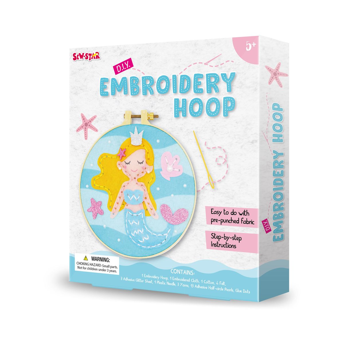 SewStar DIY Embroidery Hoop Kit Mermaid Adventure Shop Today. Get