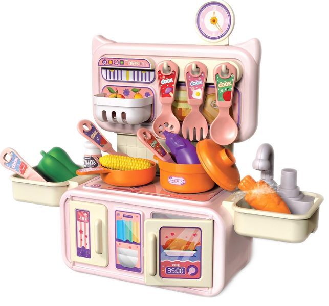 Mini Pink Full Kitchen Play Set