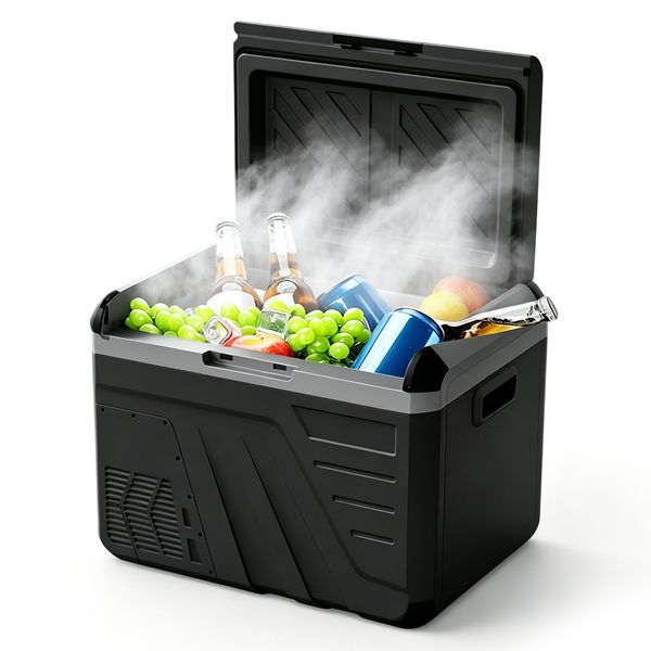Redisson 12 Volt Car Refrigerator-Portable Car Cooler &amp; Freezer Fridge 35L