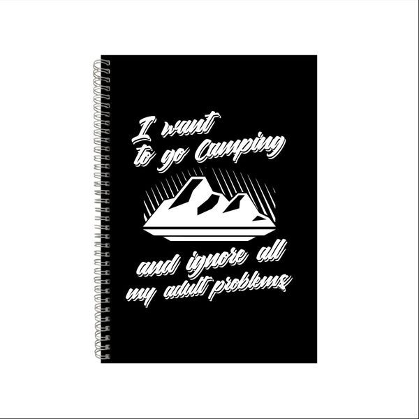 Camping Notebook Camper Gift Idea A4 Notepad Pad 34