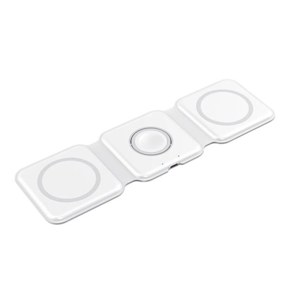 3 in 1 Foldable Magnetic Wireless Charger Dock - Travel Charging