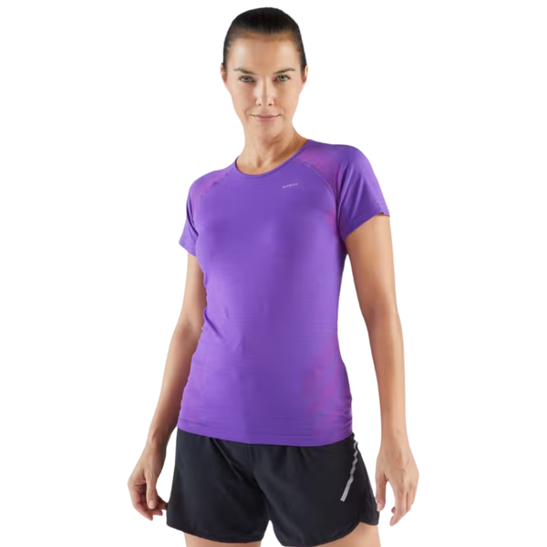 Kiprun Women's Seamless Running T-Shirt - Run 500 Comfort - Purple