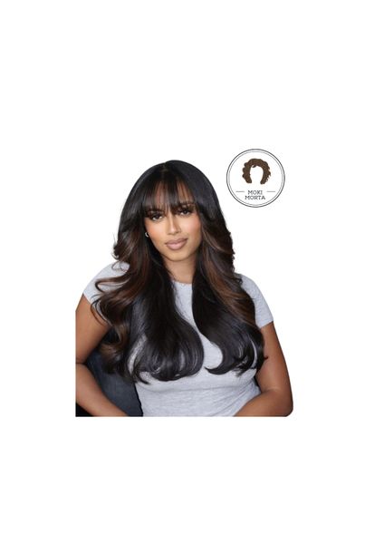 MOKIMORTA - 16 Inch Body Wave Lace Front Human Hair Wig