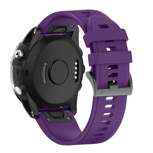 Quick Release Silicone Sports Band Strap for Garmin Fenix 6X/5X/3 26mm