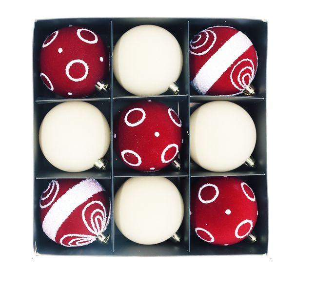 Christmas Tree Baubles - Christmas Balls-9PCS