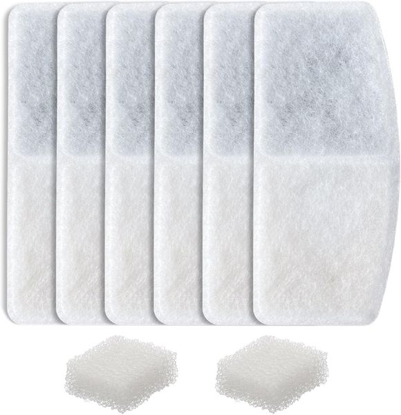 Premium Paws - Replacement Filters for Smart Pet Water Fountain (6 Pack)