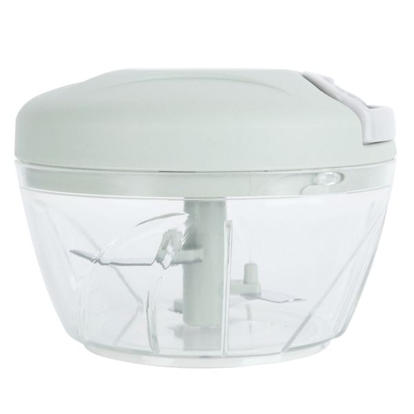 Vegetable Cutter with Drawstring Fruit Meat Grinder Chopper 500ml Green