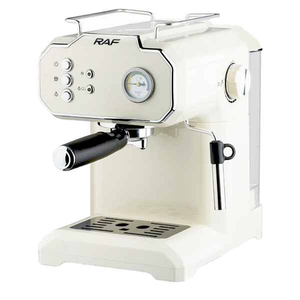 RAF Twin Brew Pro - 20Bar Espresso &amp; Cappuccino Coffee Maker R.104W - EMS