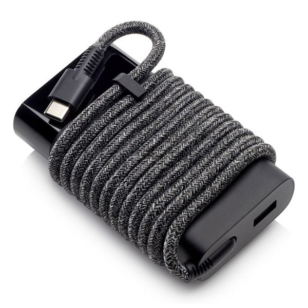 HP 65w USB-C Laptop Charger Slim Travel Power Adapter 3PN48AA
