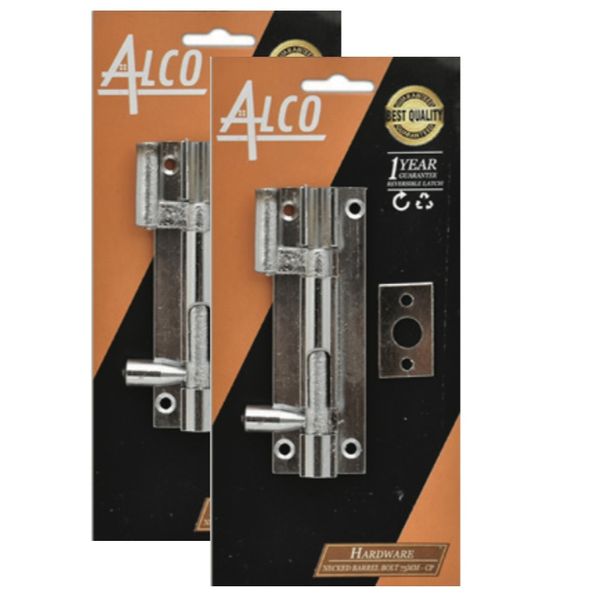 Alco Necked Barrel Bolt Chrome 63mm BP