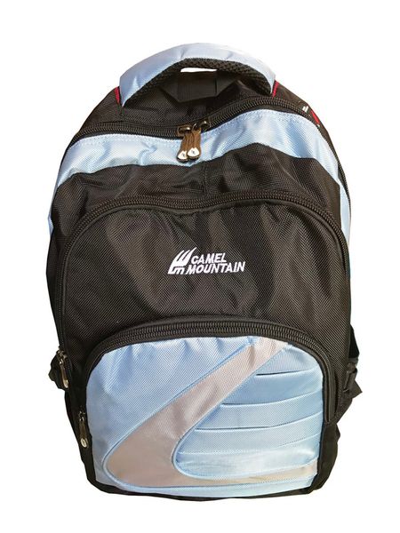 Camel Mountain Laptop Backpack - Black/Blue
